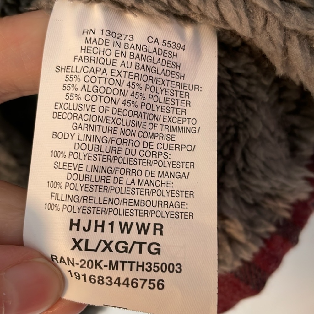 Wrangler Sherpa Lined Flannel Jacket, men’s XL - Picture 9 of 9